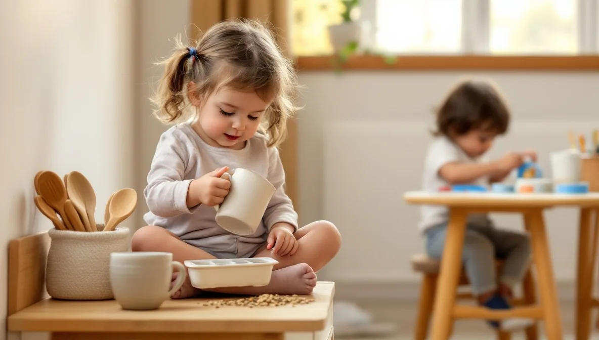 Best Montessori Activities for 2 Year Olds: DIY with Household Items